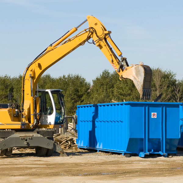 what size residential dumpster rentals are available in Silver Point